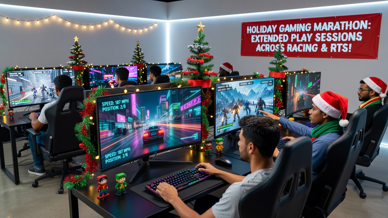 Diverse players exploring strategy and racing combinations on no-download browser platforms during holiday events