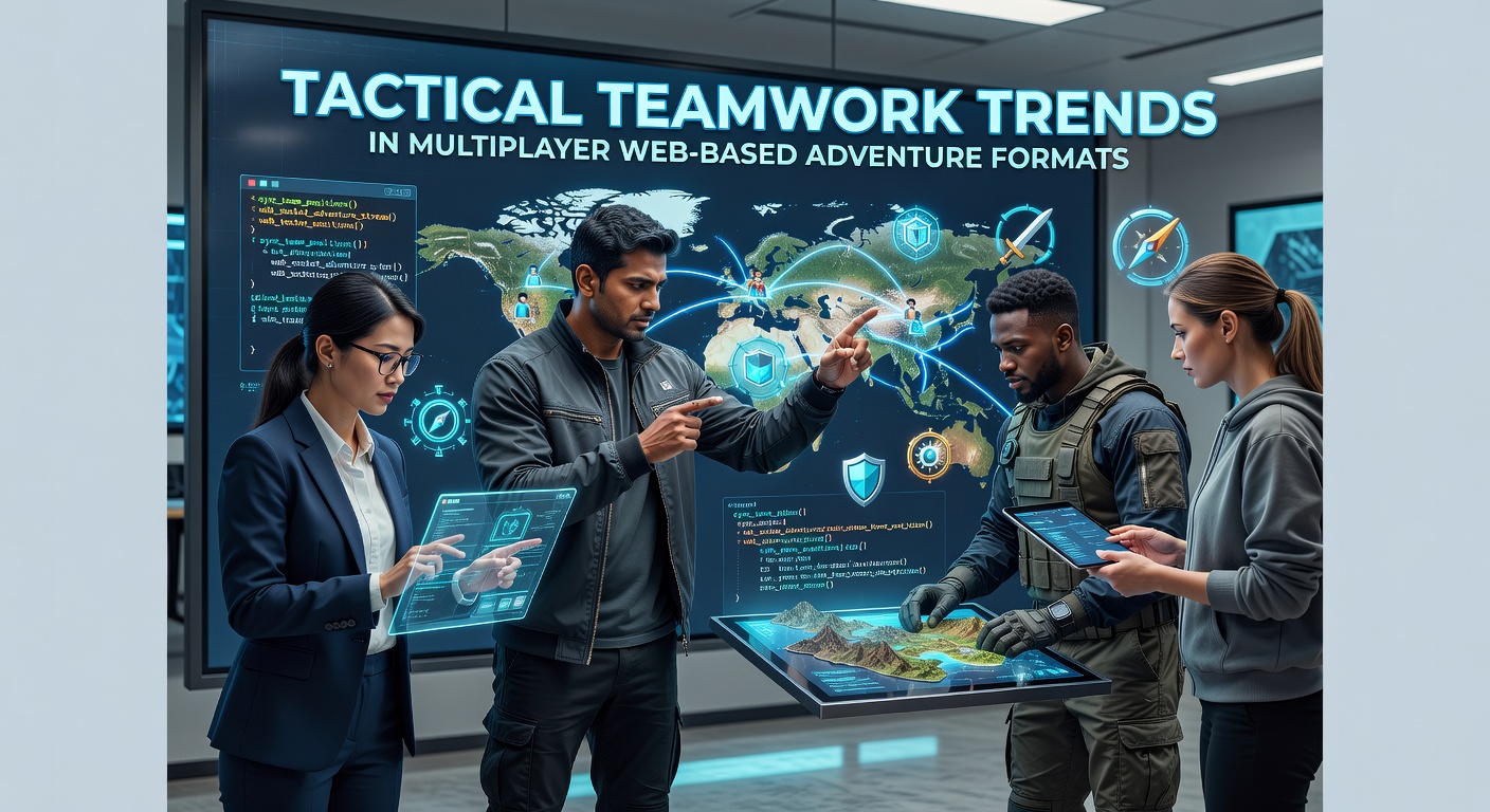 Players coordinating in a browser-based multiplayer adventure with tactical overlays on shared maps
